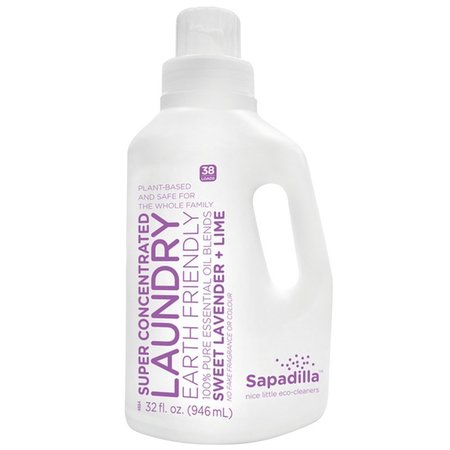 SAPADILLA nice little eco-cleaners Lavender & Lime Scent Laundry Detergent Liquid 32 oz 1812512